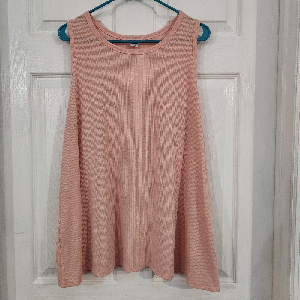 Old Navy Peach Ribbed Tank Top